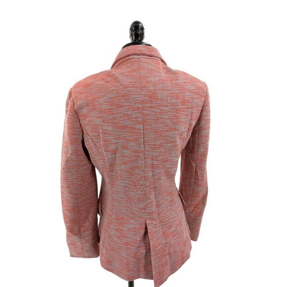 Cartonnier Women's Orange and Light Blue Printed Blazer Size Small - Picture 6 of 15